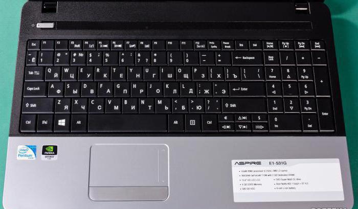Acer Aspire E1-531 Notebook: a modell, fotó áttekintése